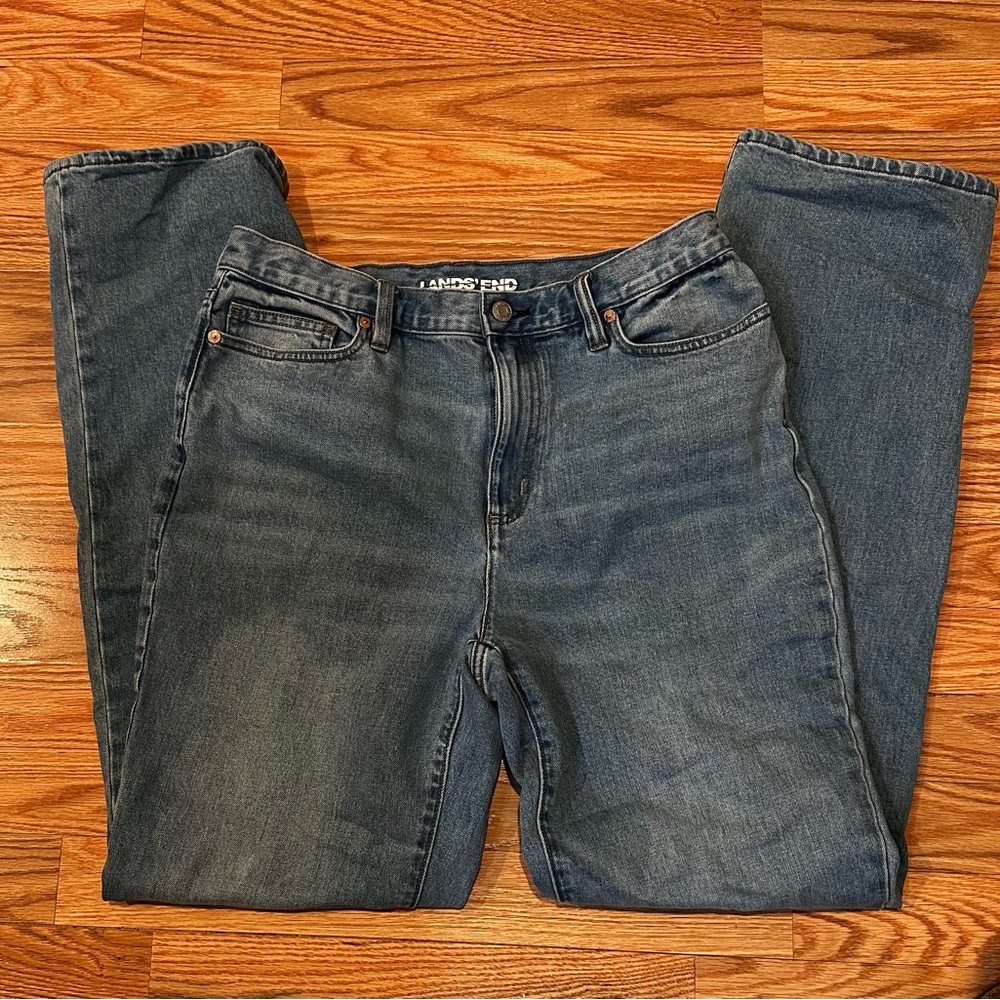 Lands' End Women’s Blue Jeans (10 tall)